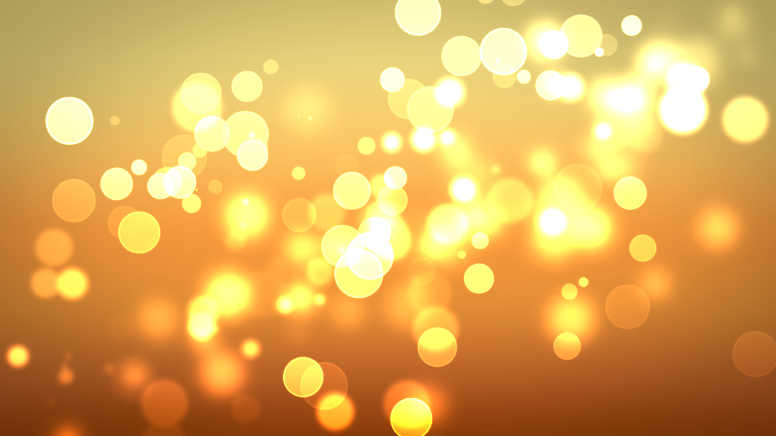 Golden Circles Of Light Wallpaper