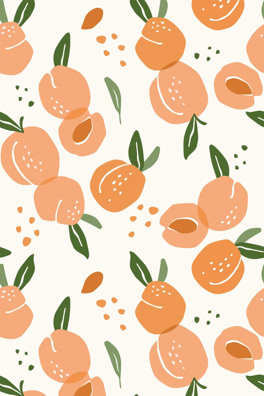 Peach Aesthetic Peel And Stick Wallpaper Or Non