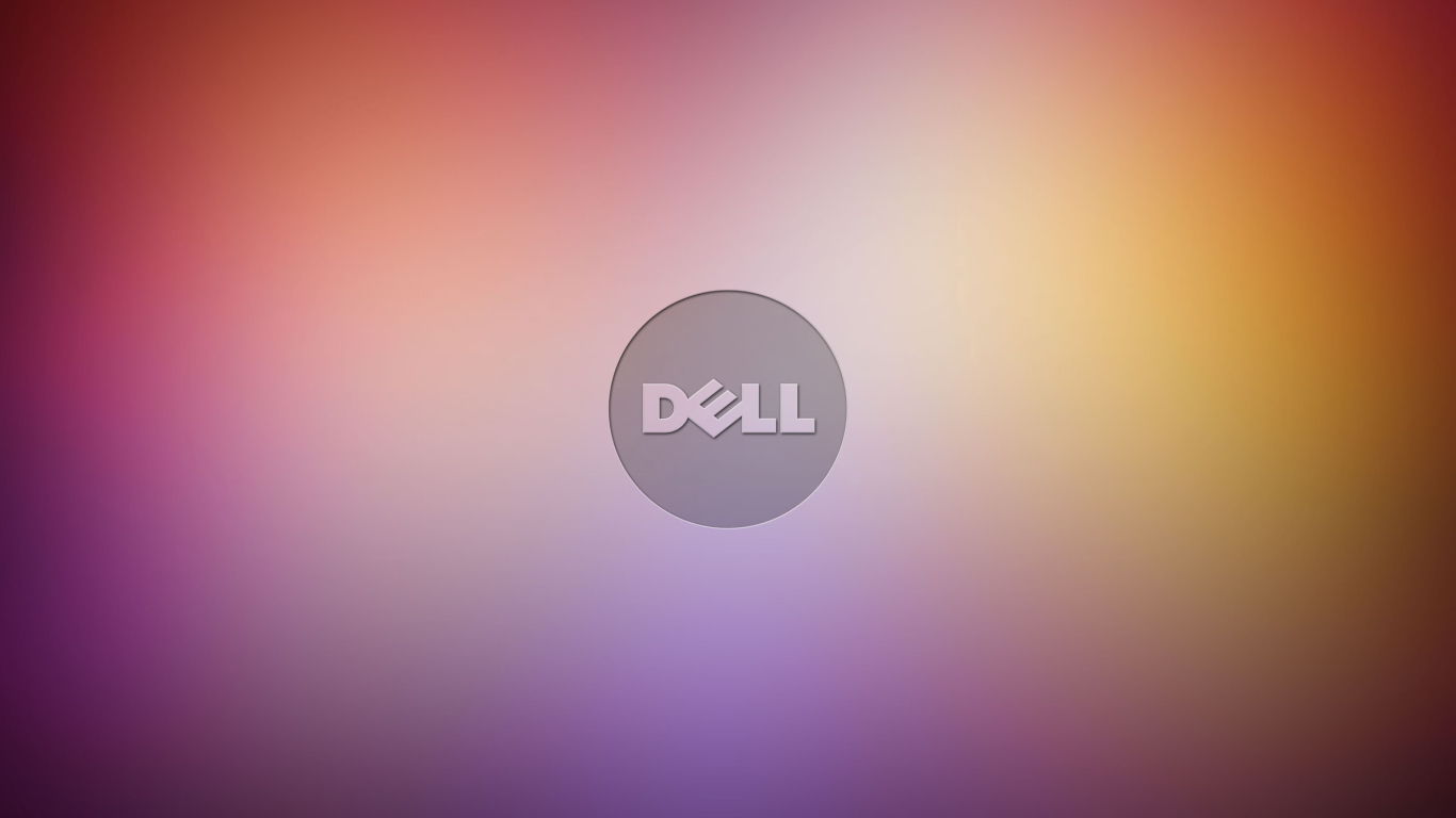 Dell Icon On A Purple Background Desktop Wallpaper