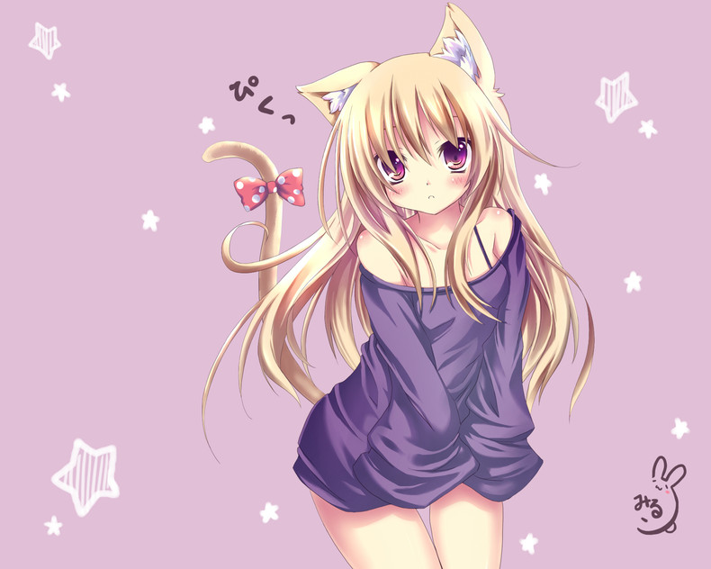 Home Gallery Anime Girls Wallpaper Cat Girl