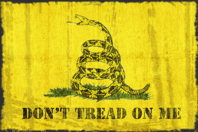 Premium Vector  Dont tread on me liberalism flag snake liberty or death  gadsden flag cascabel yellow snake