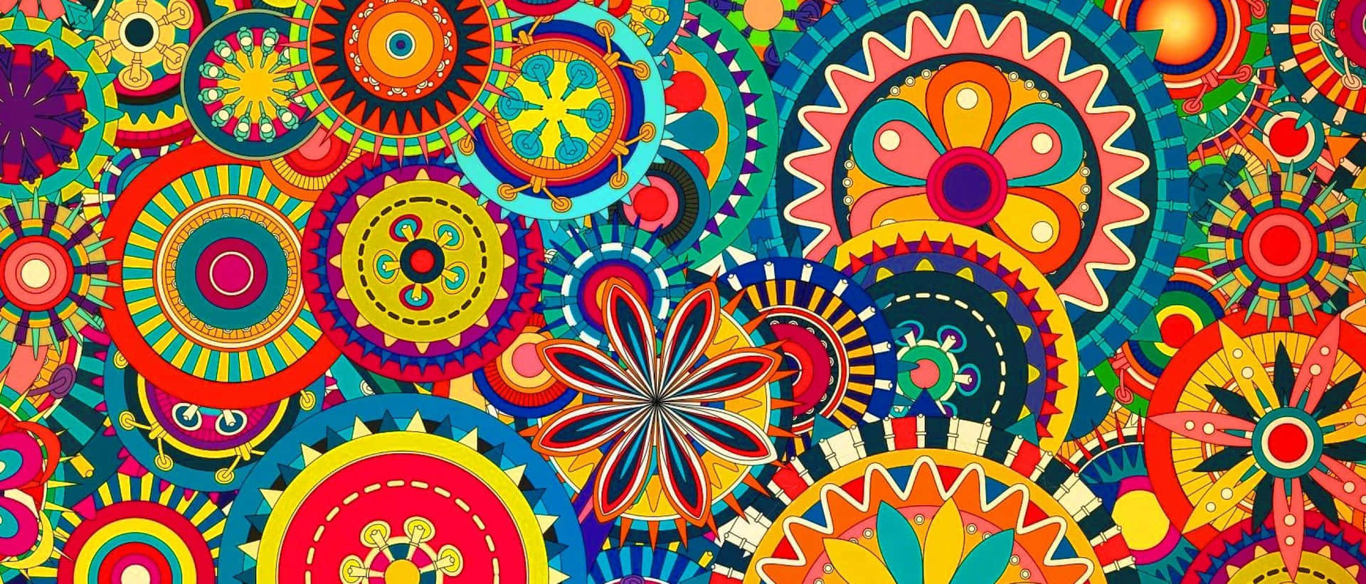 Brighten Up Your Home With A Colorful Pattern Wallpaper