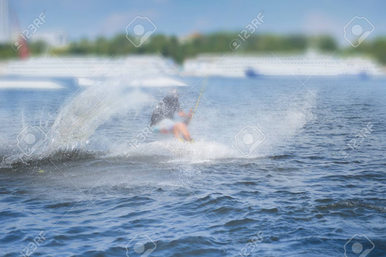 Summer Blur Background Professional Wakeboarding Is An Extreme