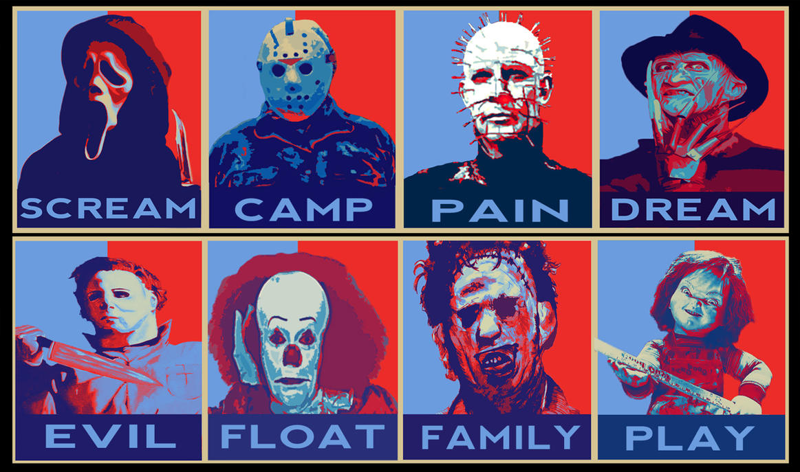 Horror Icons By richierich27 Wallpaper