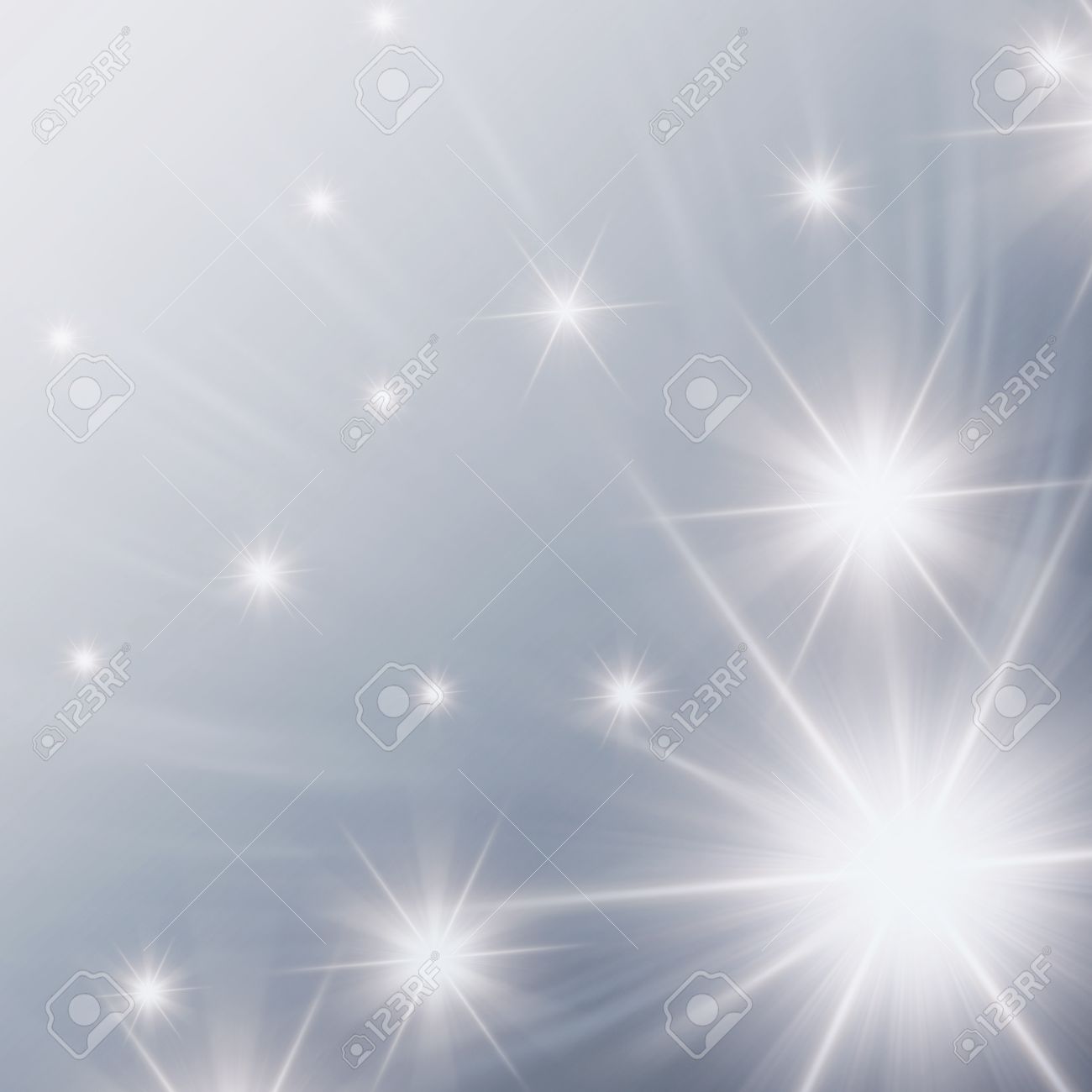 Christmas Background Abstract Shining Stars With White Rays