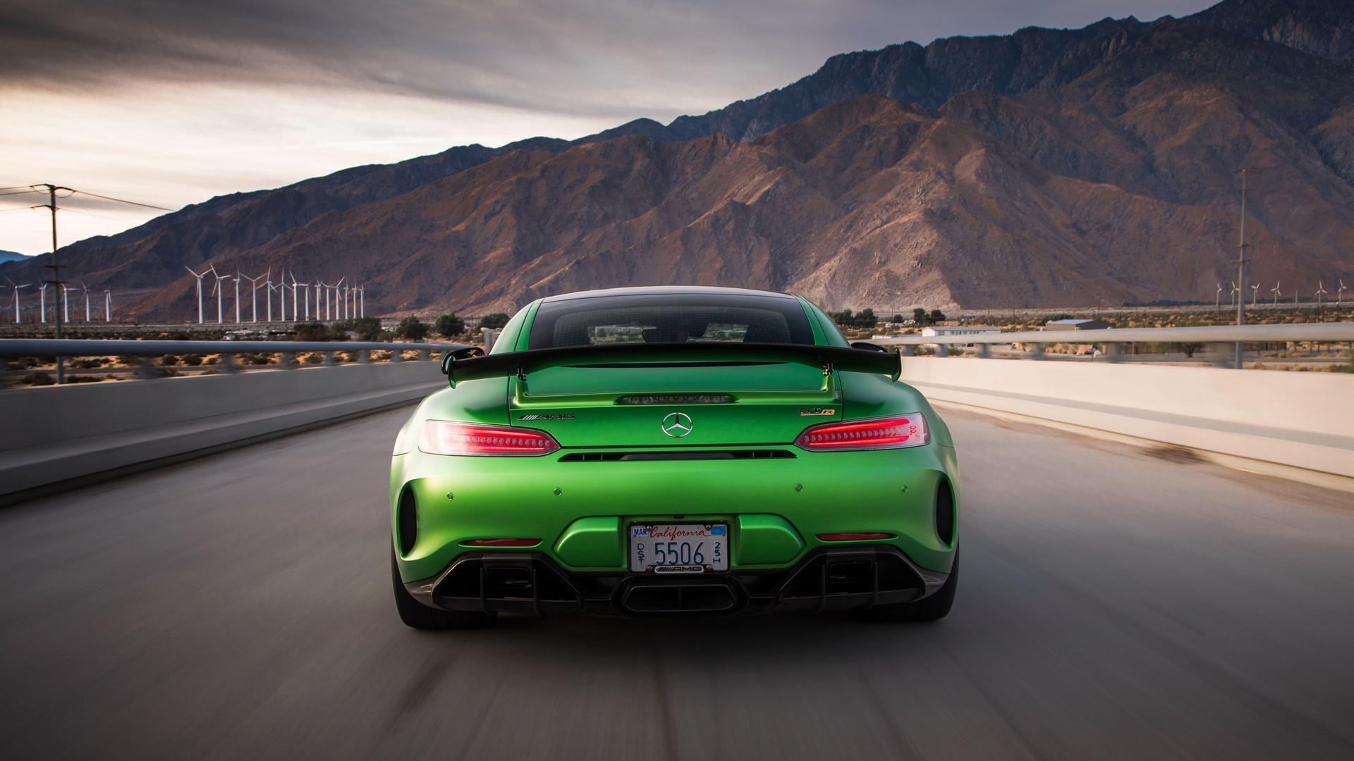 Mercedes Amg Gtr Rear Laptop Full HD 1080p 4k Wallpaper
