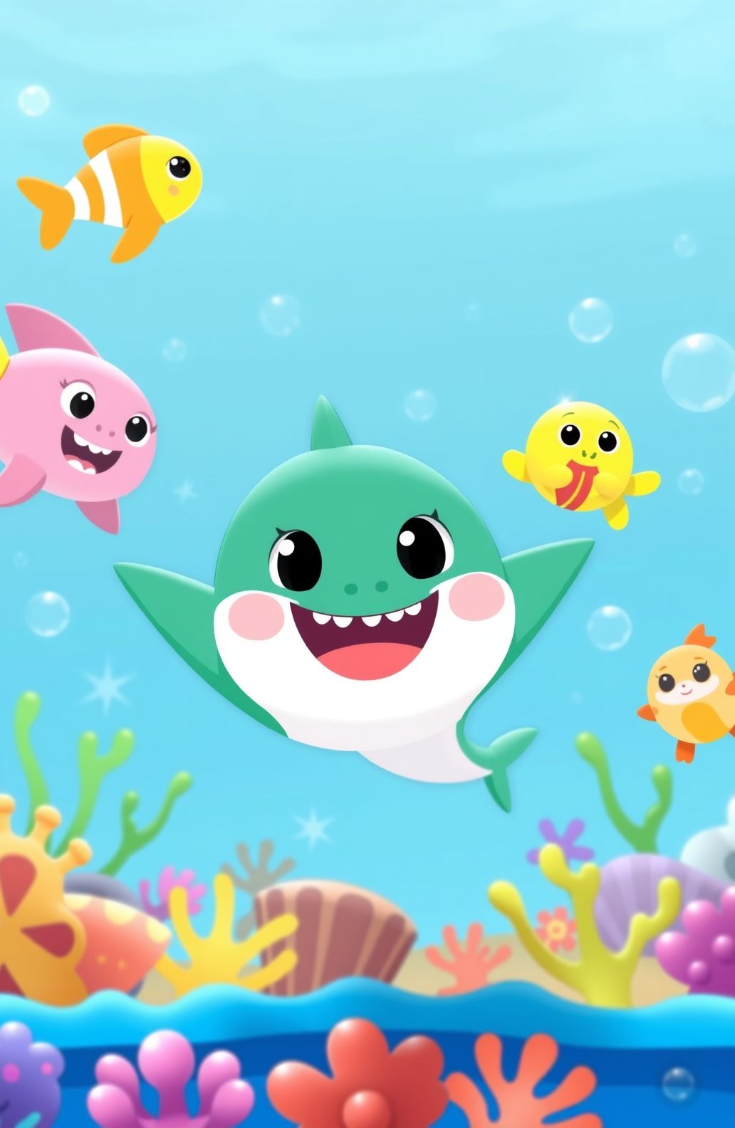 Baby Shark Pinkfong Wallpaper