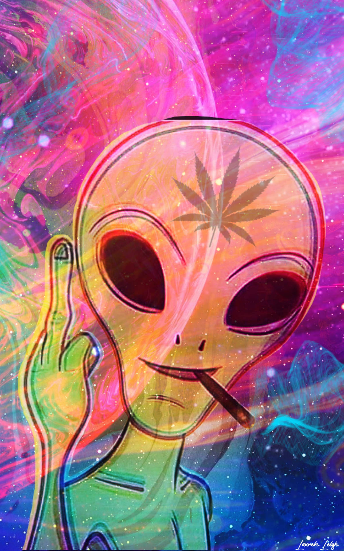 Smoking Weed Wallpaper