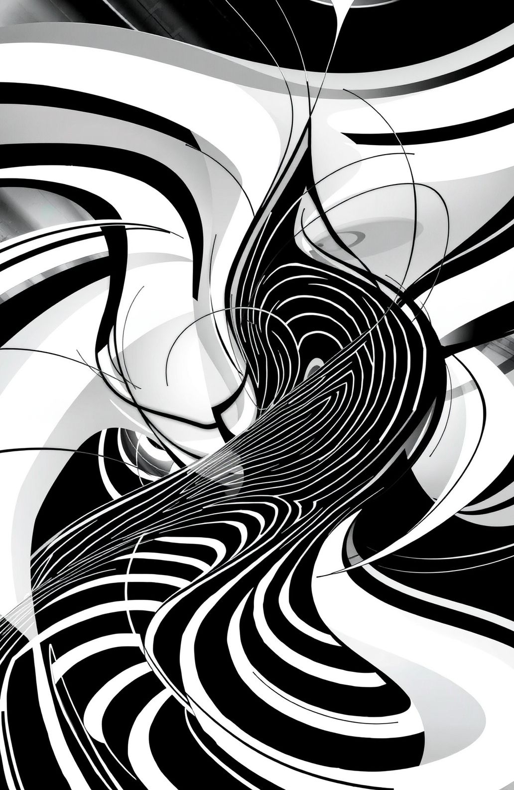 Black And White Abstract Wallpaper
