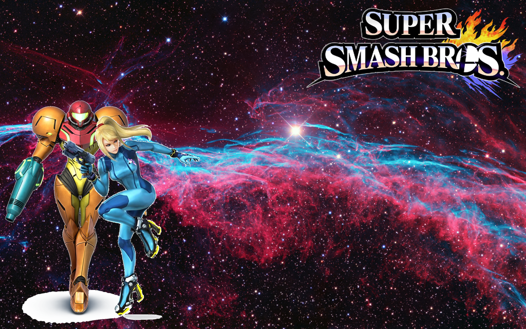 Super Smash Bros Wii U 3ds Wallpaper Samus Aran By Mariorandom57 On