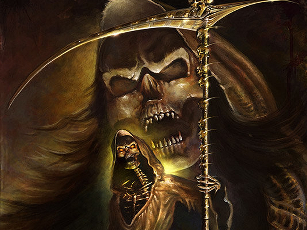 Grim Reaper Dark Fantasy Skull Art Pictures Mister Death