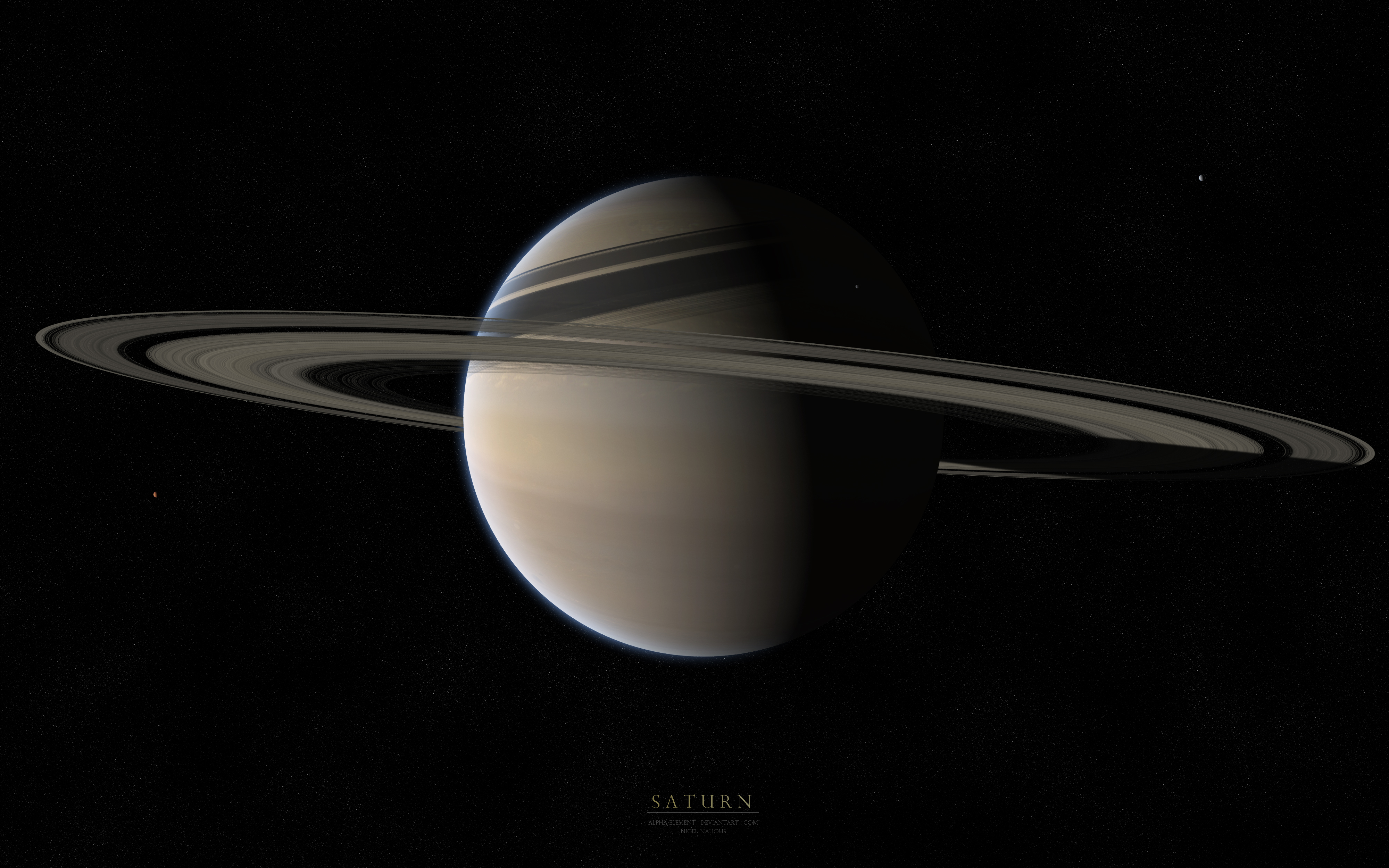 Wallpaper Saturn Gaz Giant Pla Rings Stars Space