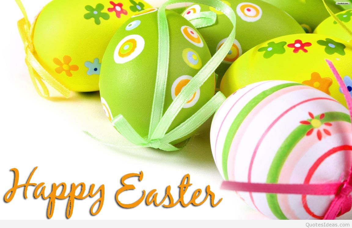 Happy easter wallpapers with eggs 1152x747