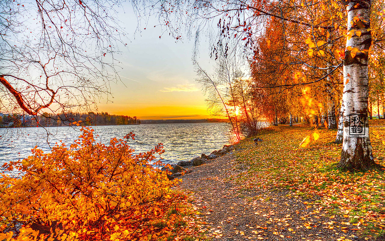 Late Autumn Seasonal Lake S Photography Wallpaper