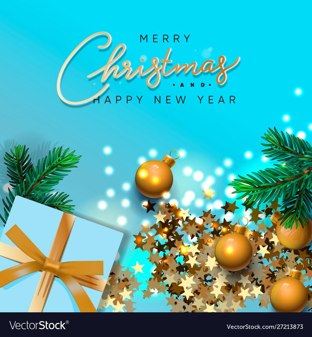 Merry christmas and happy new year banner xmas Vector Image