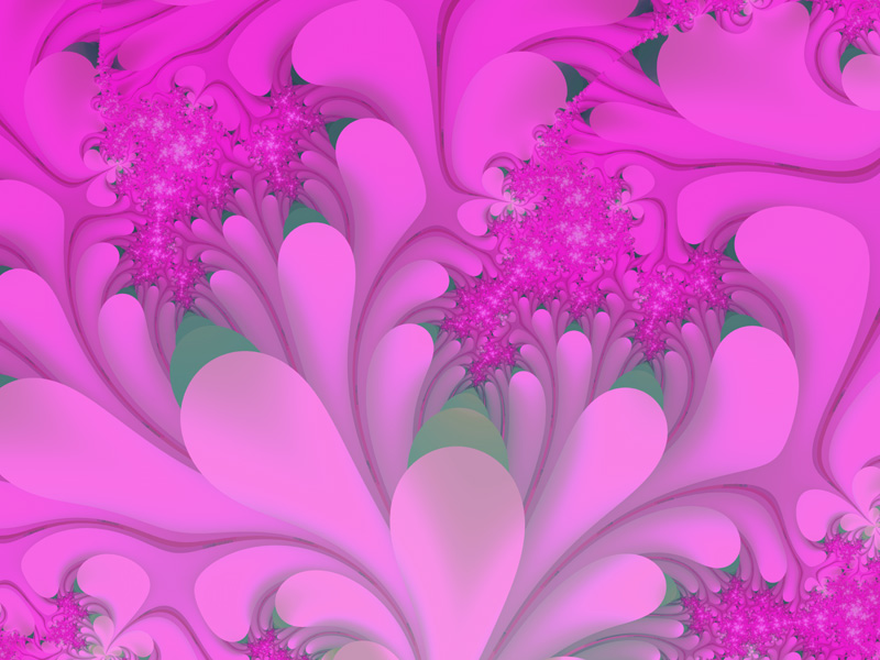 Pink Leaves Wallpaper Fractal Art Gallery Fractals By