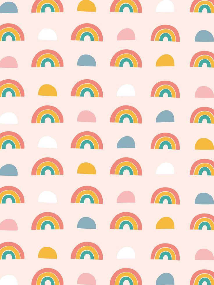 Rainbow Patterned Desktop Tablet And Phone Wallpaper