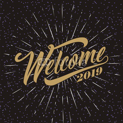 Welcome 2019 on grunge background Buy Photos AP Images