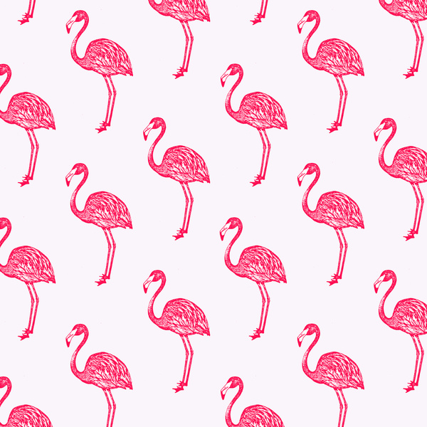 American Flamingo Pink Art Print By The Wallpaper Files Society6