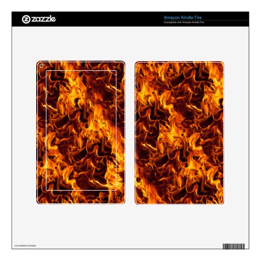 Fire Flame Pattern Background Kindle Decals