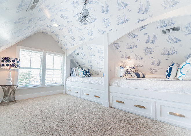 The Coastal Wallpaper Is York Wall Sherwin Williams Ghent