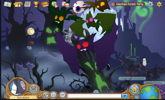 National Geographic Animal Jam Wallpaper Haunted Forest