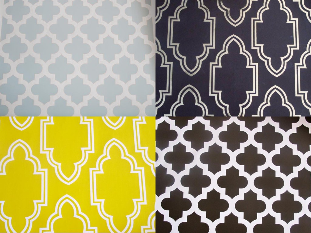 geometric wall papers room service