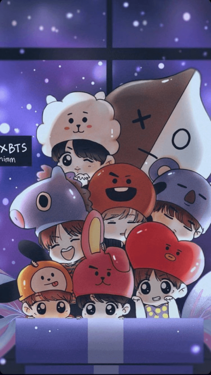 Bts Anime Wallpaper On