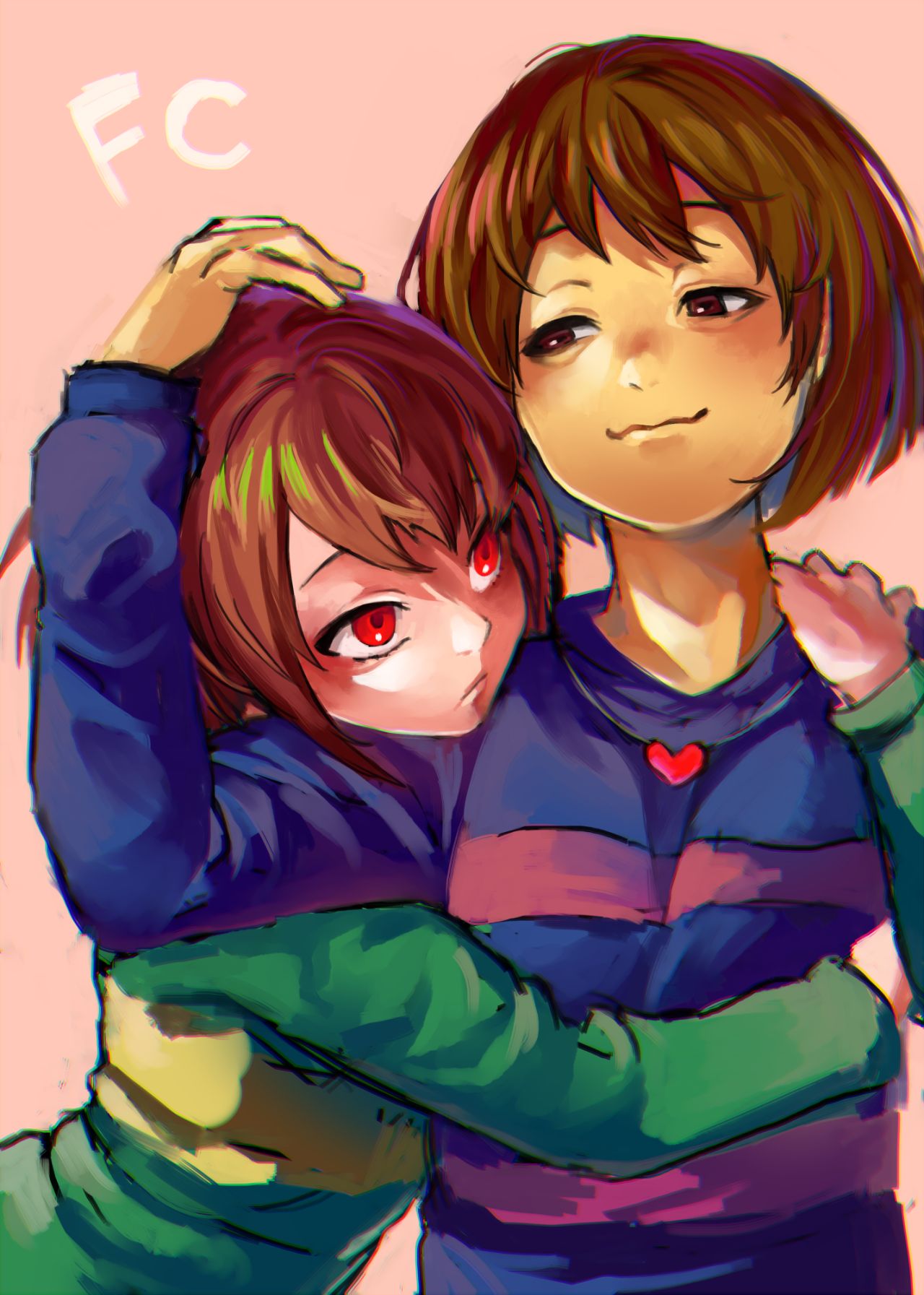 Pin Em Chara X Frisk
