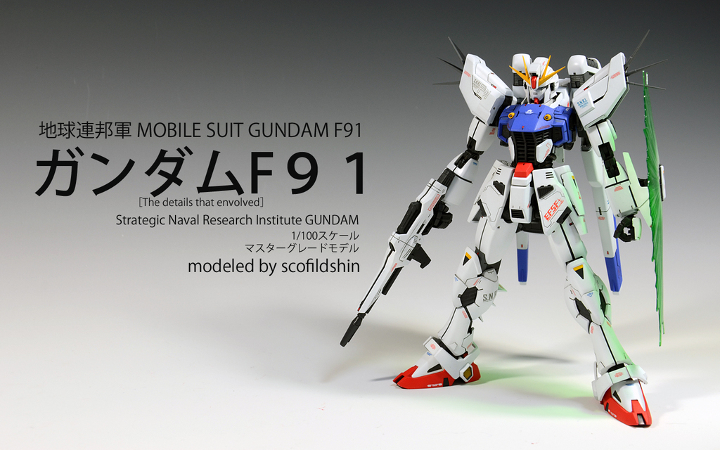 Gundam F91 Remodeled Painted Build Full Photore Wip