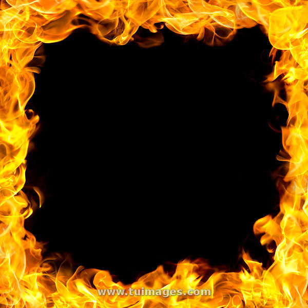 Stock Image Fire Border With Flames Photos