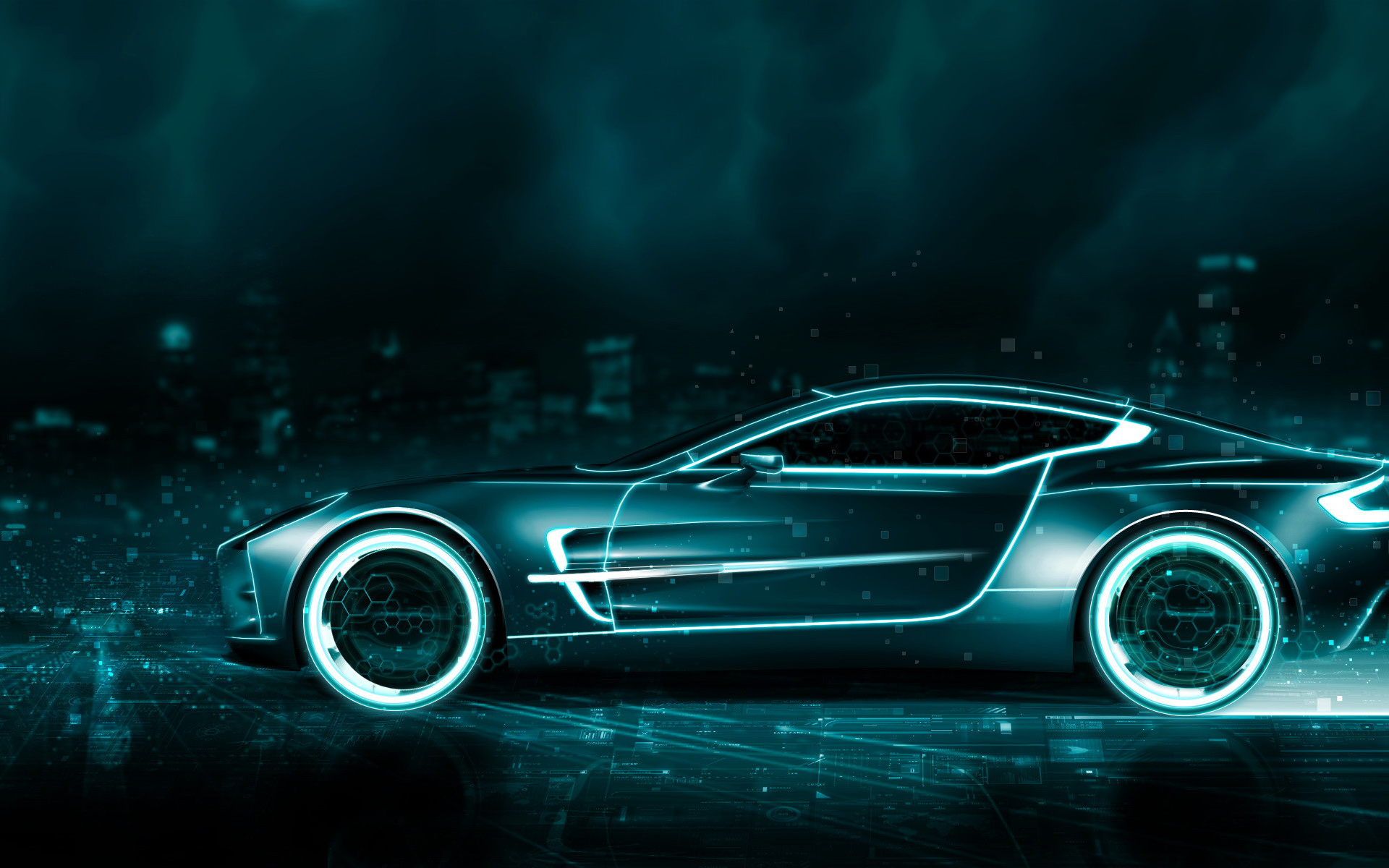 Tron Aston Martin Wallpaper HD