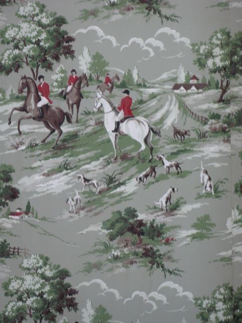 40s Fox Hunt Wallpaper For The Home