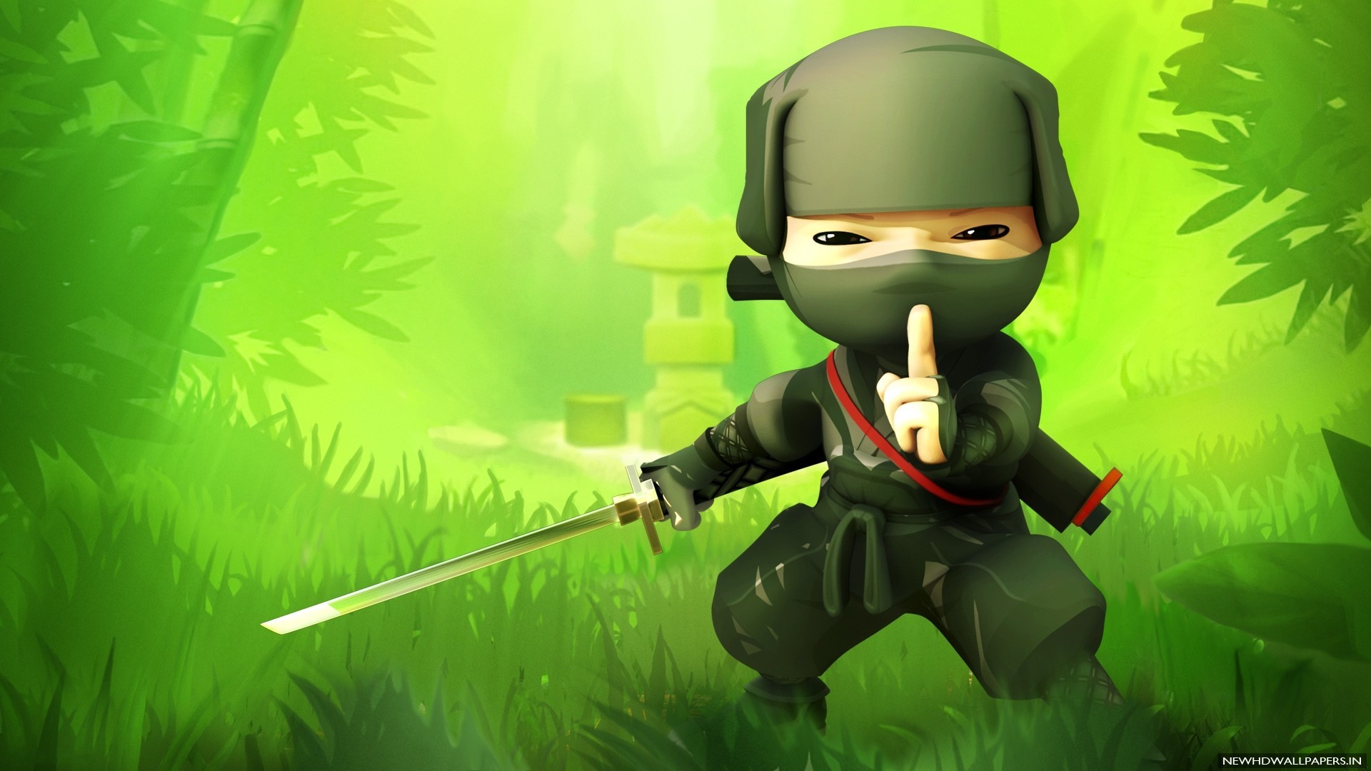 Flipped Cartoon Ninja Wallpaper HD New