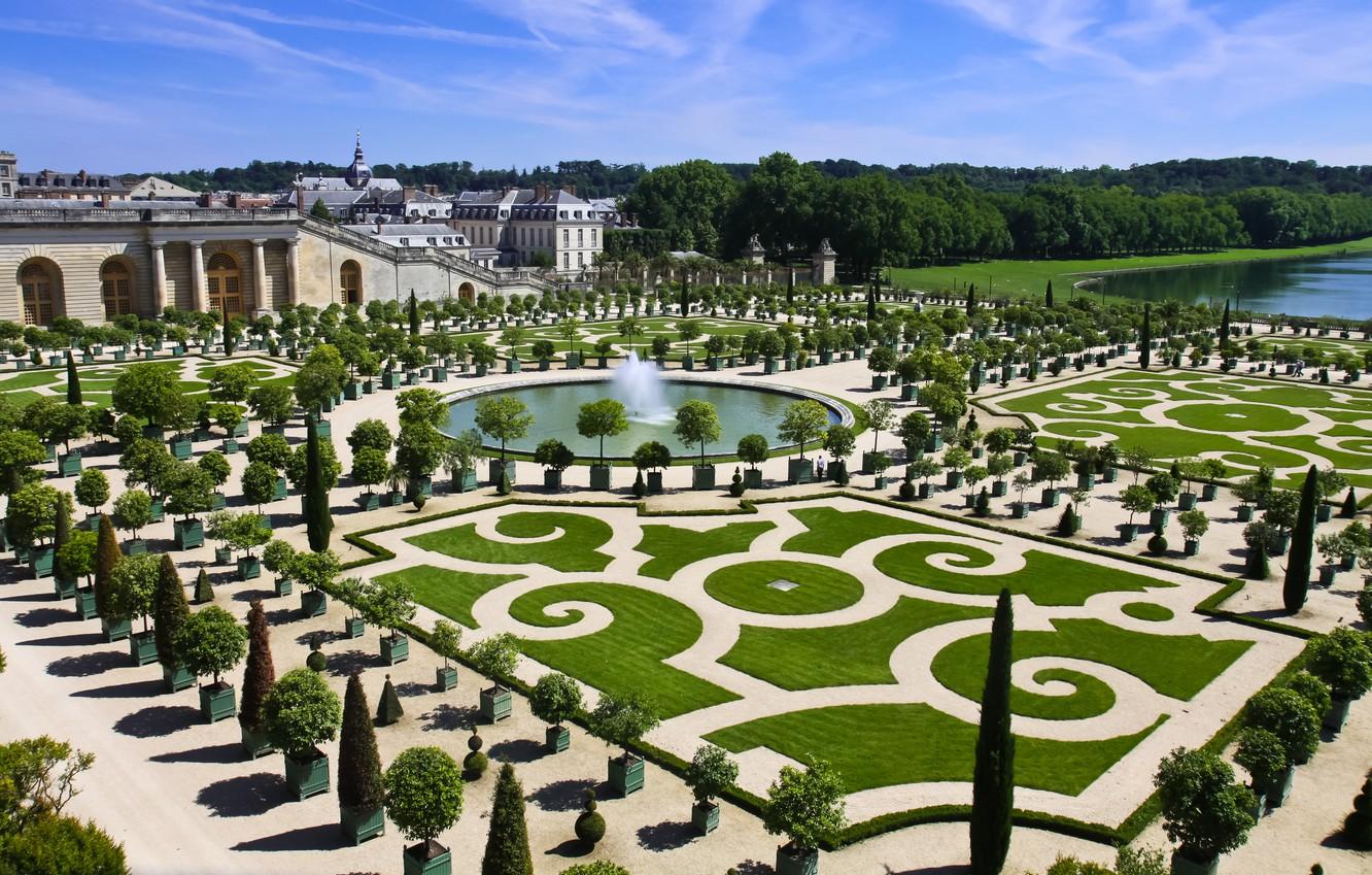 Wallpaper France Versailles Castle Garden Architecture Image