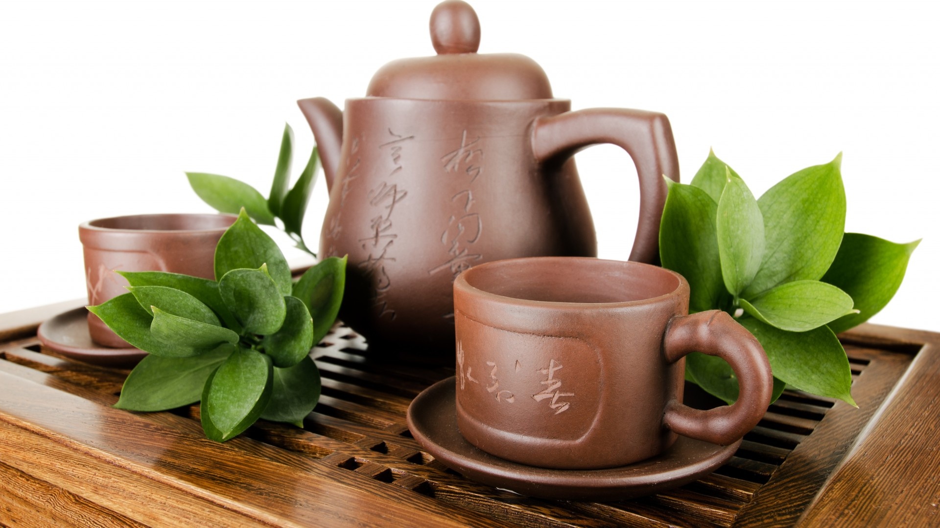 Wallpaper Kettle Teapot Pottery Tea Leaf Cup