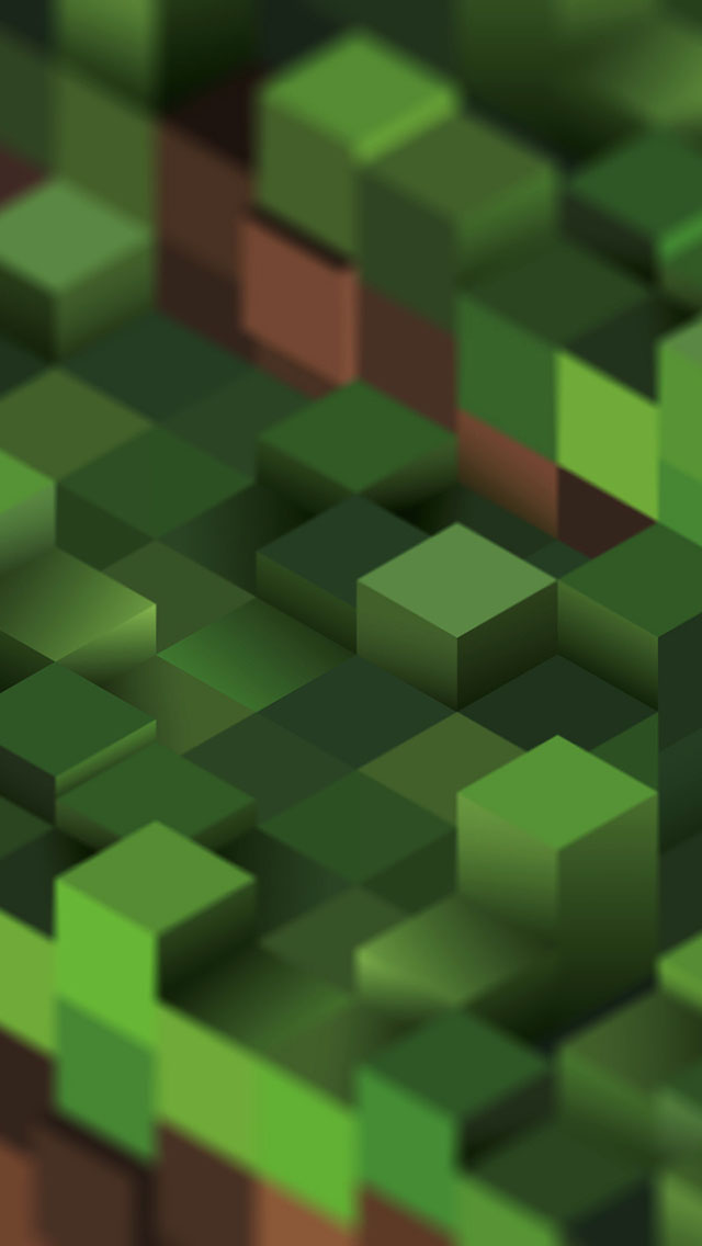 Minecraft iPhone Wallpaper Tags 3d Creative Game Green