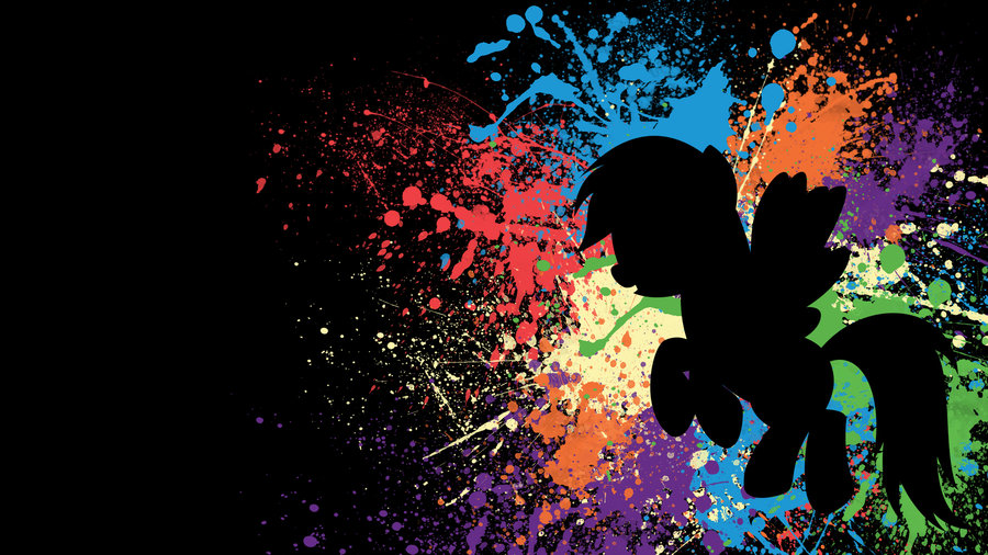 Rainbow Dash Paint Splatter Wallpaper By Toxic26