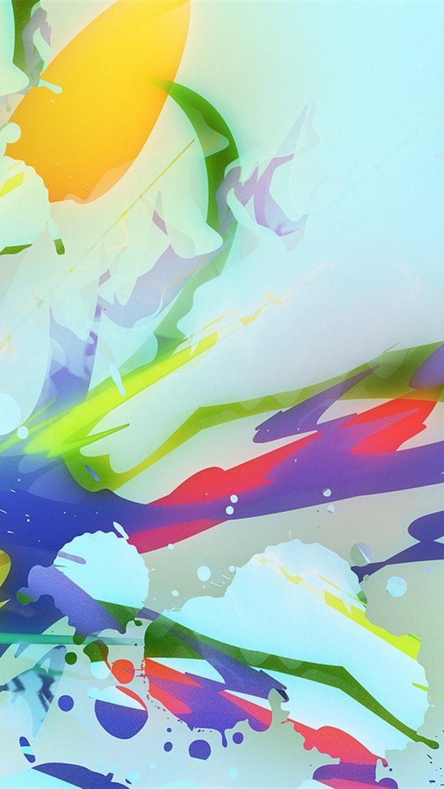 Colorful Blots iPhone Wallpaper HD