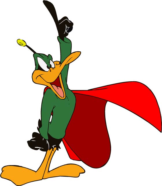 Duck Dodgers Got A Shock Because His Own Weapon
