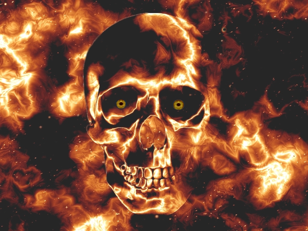 Fire Skull Background Image Pictures Becuo
