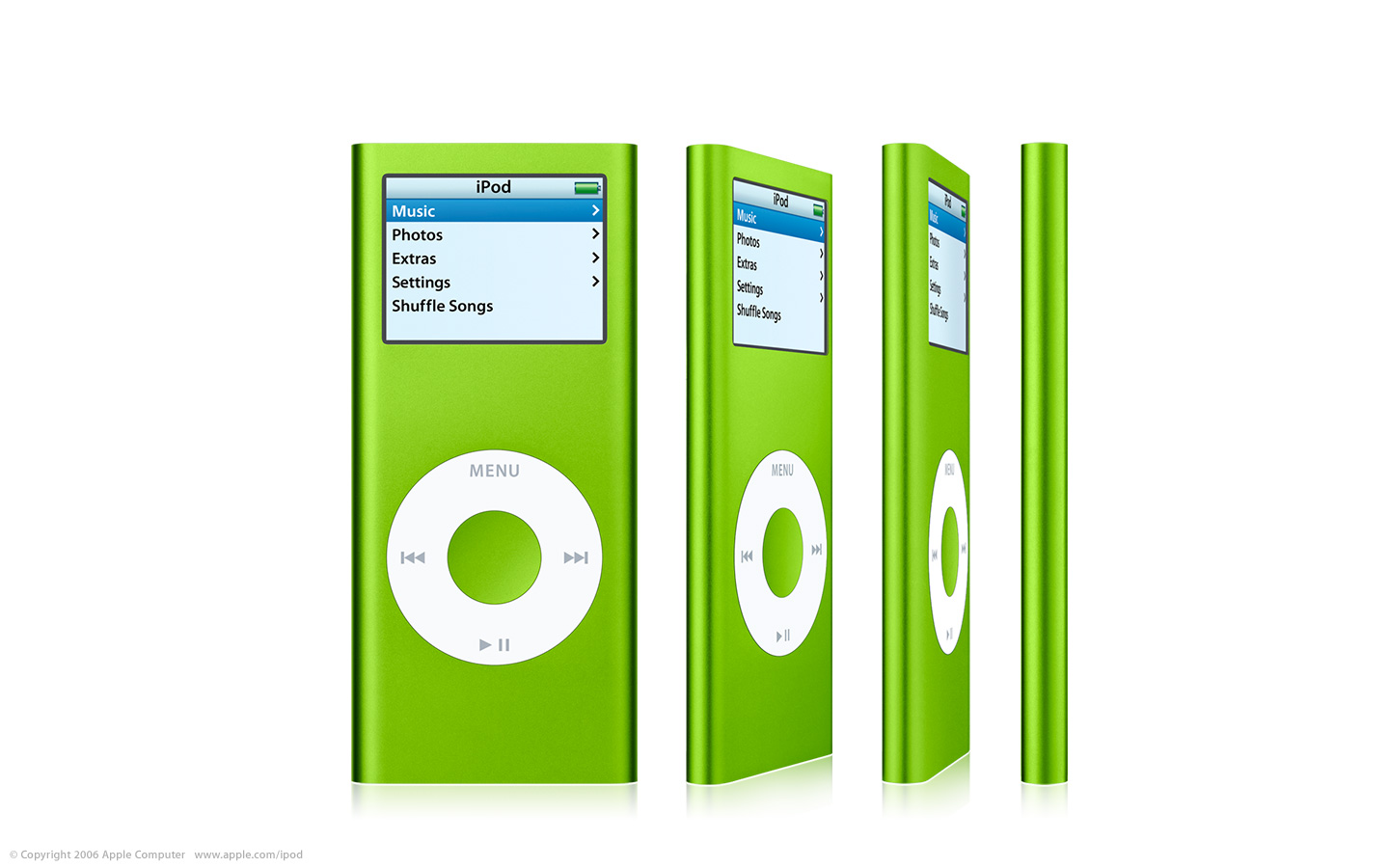 1440x900 iPod Nano green desktop PC and Mac wallpaper