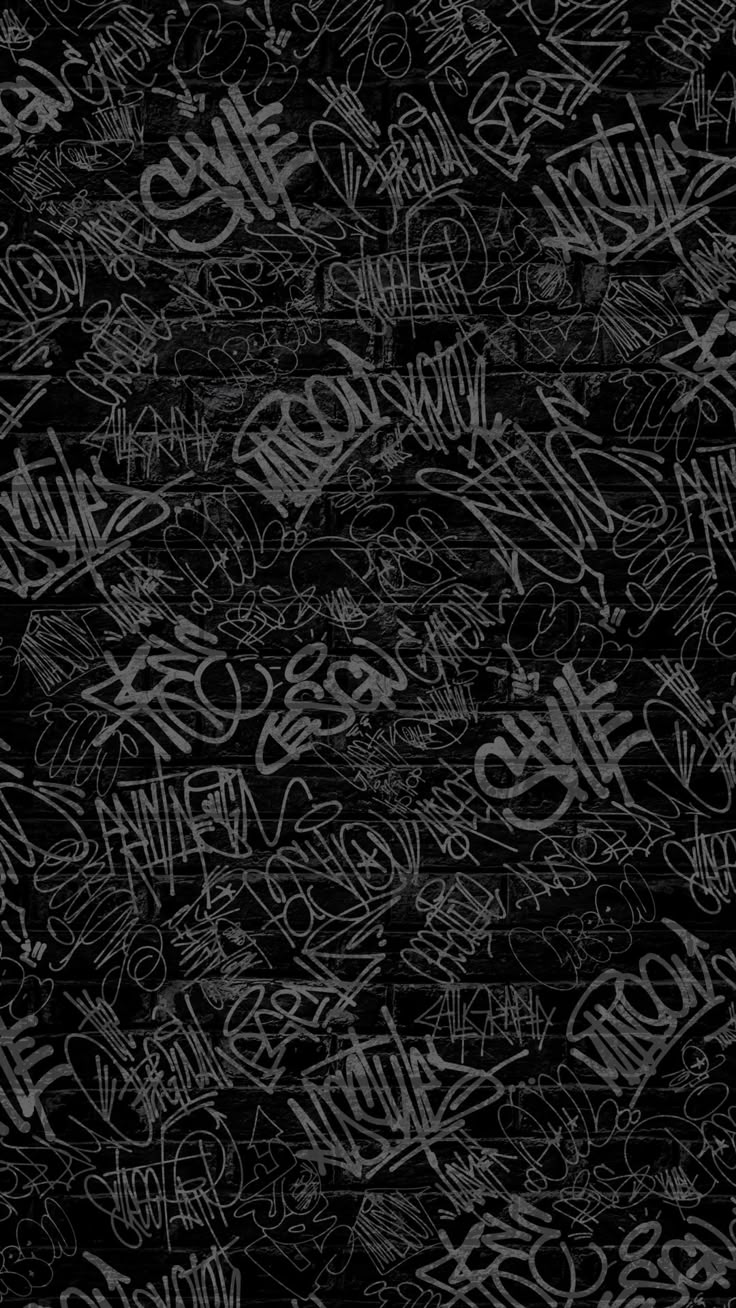 Black And White Graffiti Wallpaper
