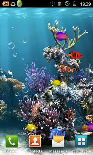 Fish Live wallpaper is a fun live wallpaper where you can have