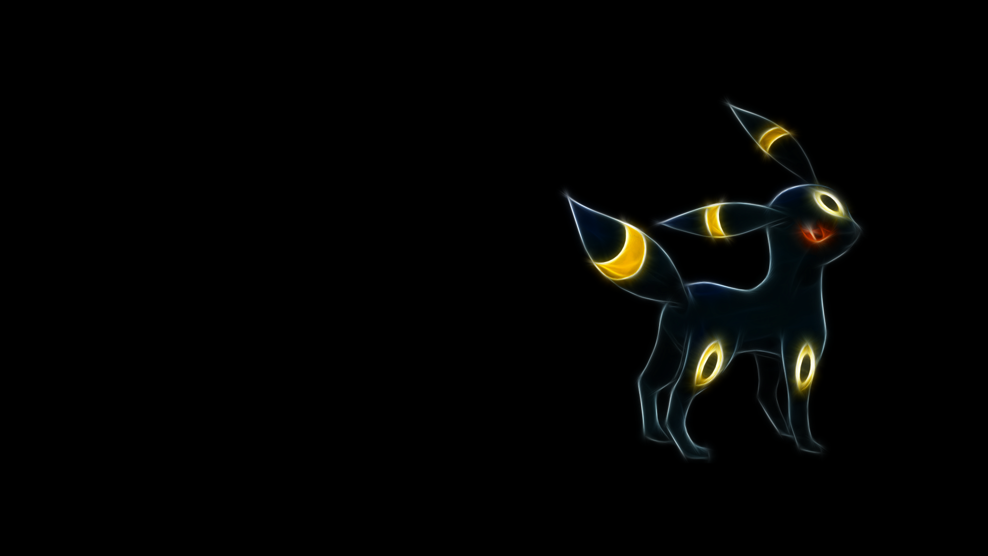 ScreenHeaven Pokemon Umbreon black background desktop and