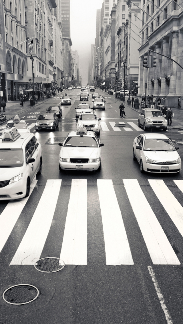 Retina iPhone 5s Wallpaper New York Cabs Car