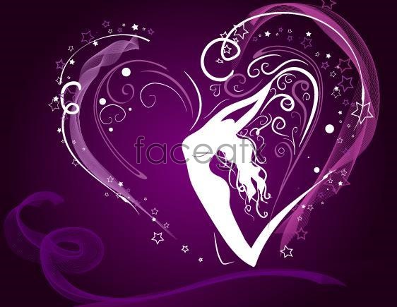Cool Heart Background Pattern Background