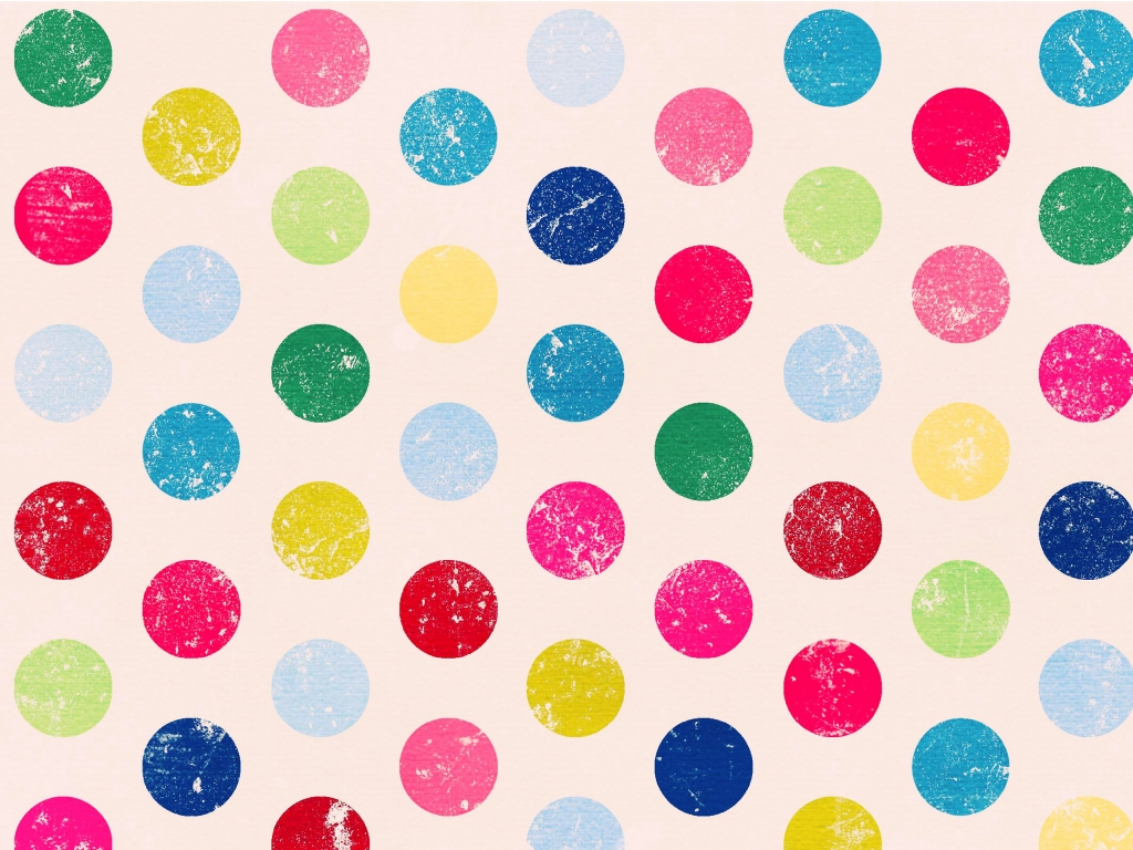 Wallpaper Polka Dots Colored Psp