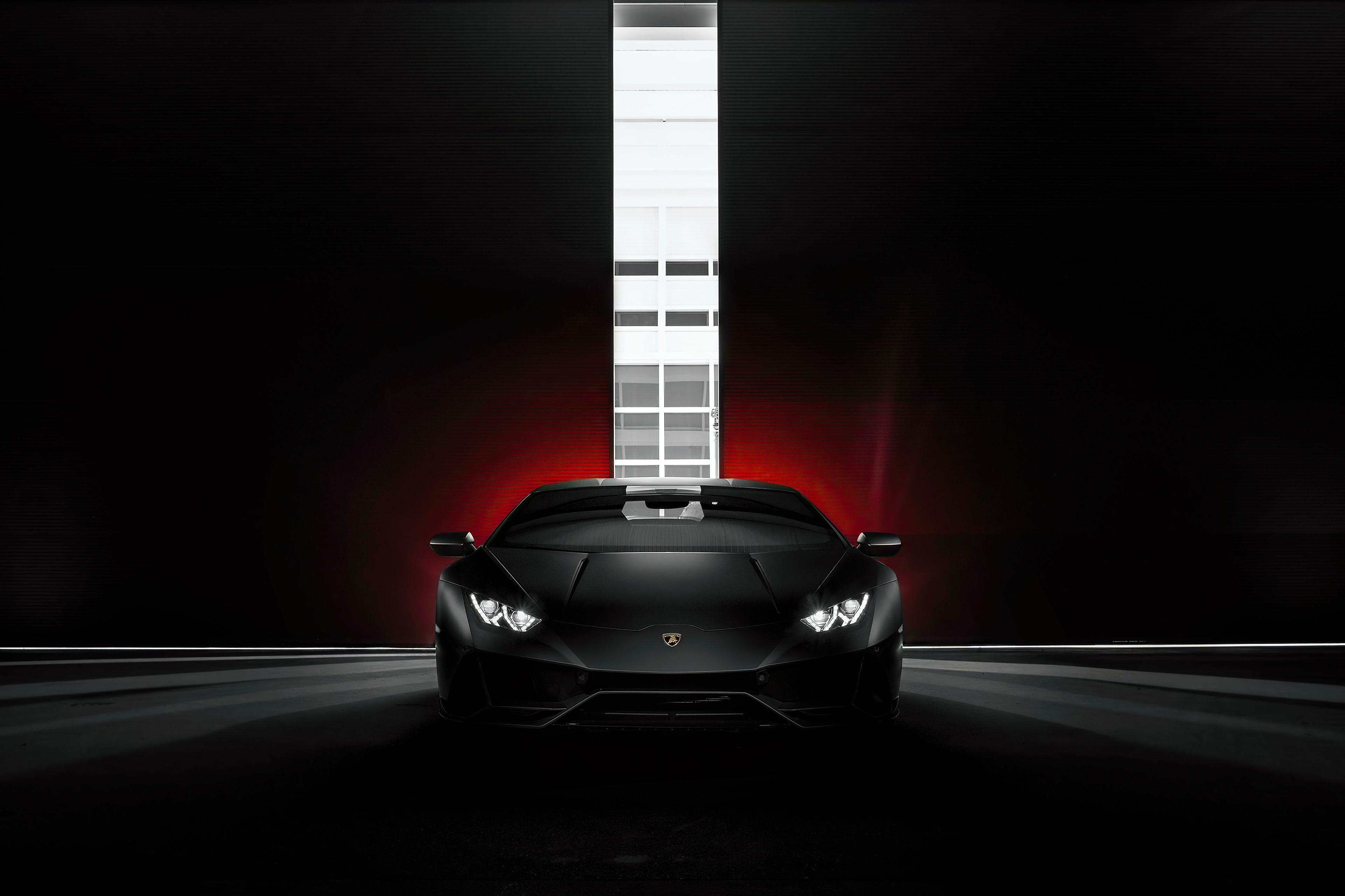 Lamborghini Huracan Evo Black 4k