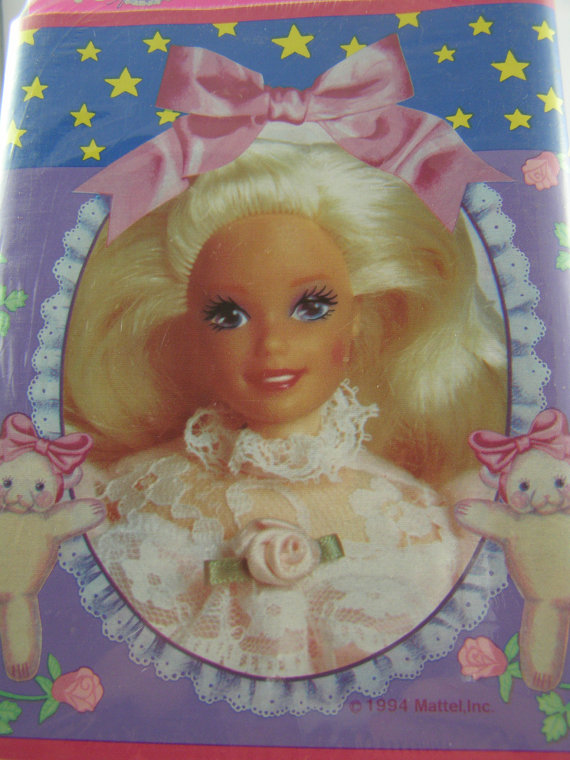 Vintage Barbie Decorative Border Wallpaper New In Package
